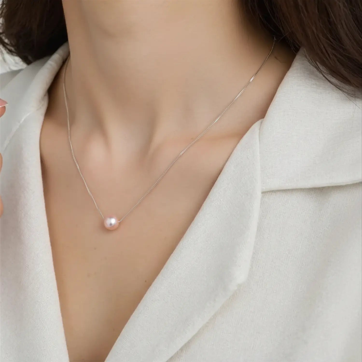 Elegant Silver Pearl Pendant - Made With Pure 925 Silver