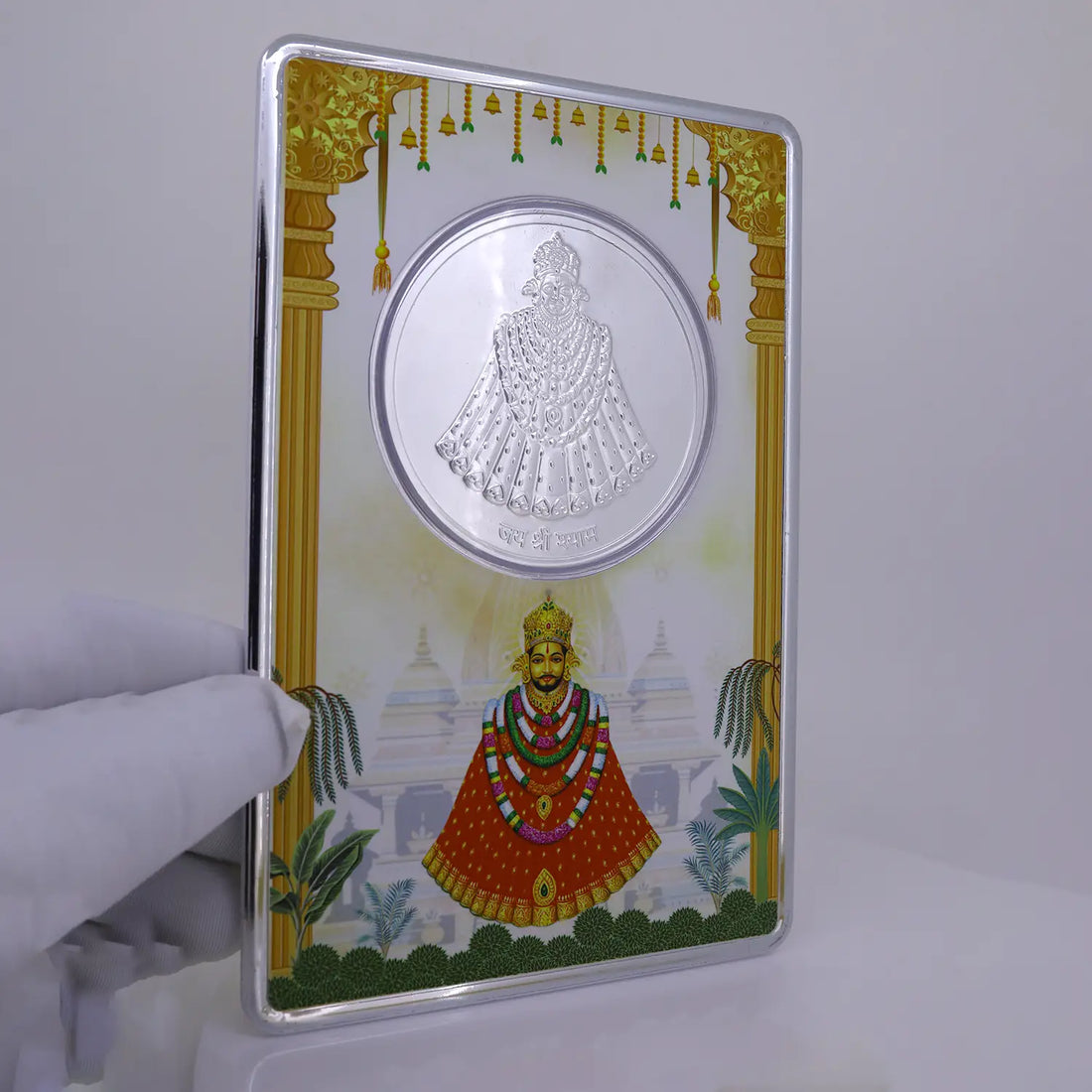 999 Pure Silver Khatu Shyam Ji Coin - Made With Pure 925 Silver