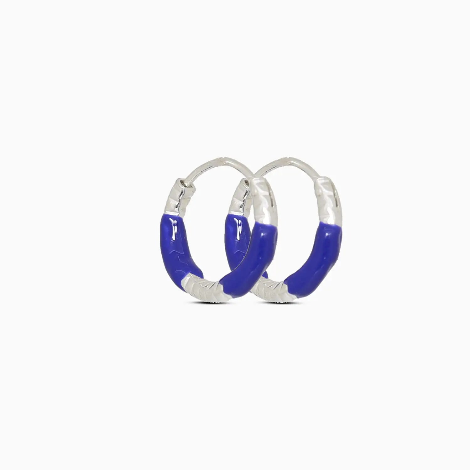 Lime Twist Silver Hoop Earrings - Made With Pure 925 Silver