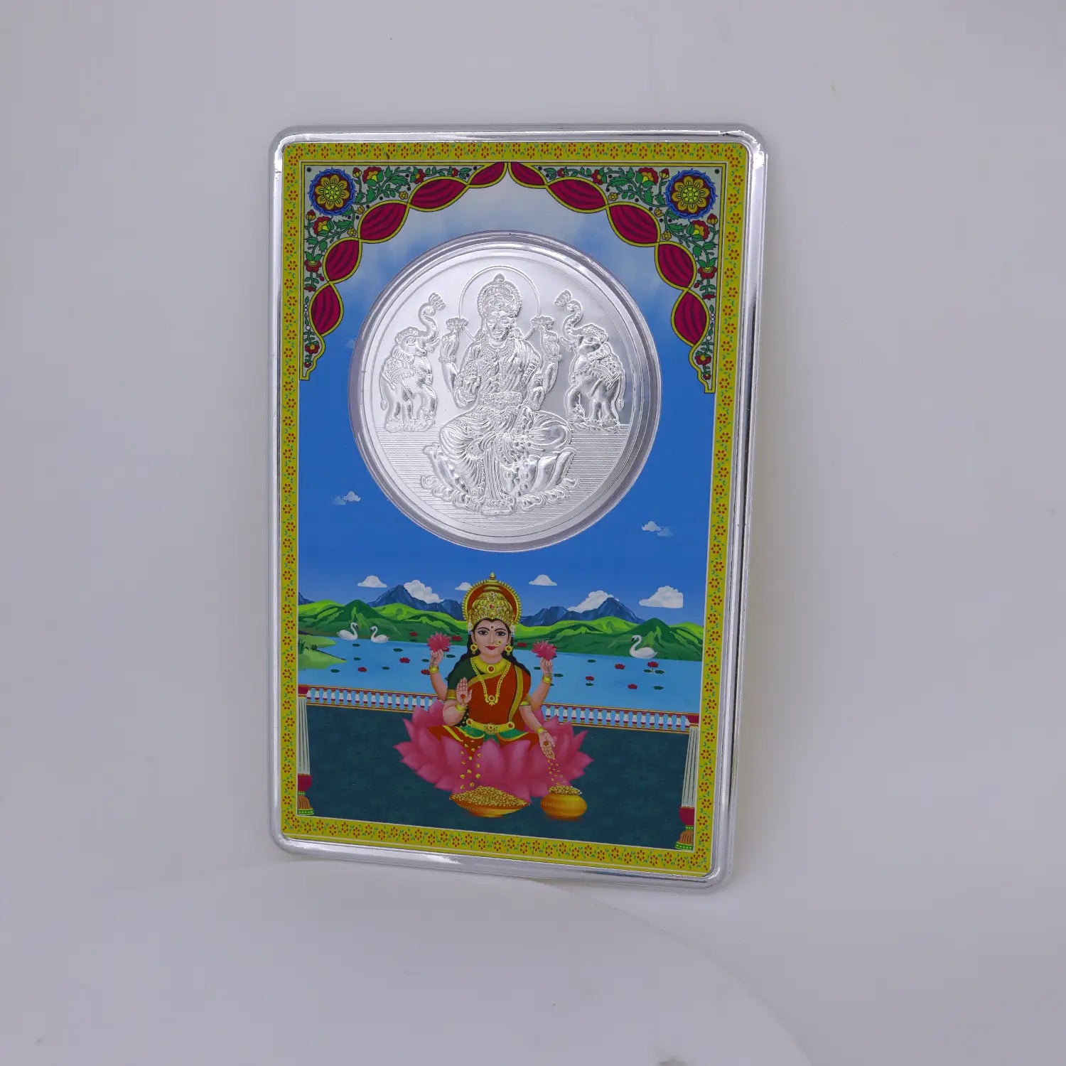 999 Pure Silver Goddess Lakshmi Coin - Made With Pure 925 Silver