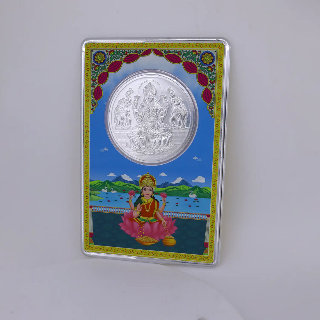 999 Pure Silver Goddess Lakshmi Coin - Made With Pure 925 Silver