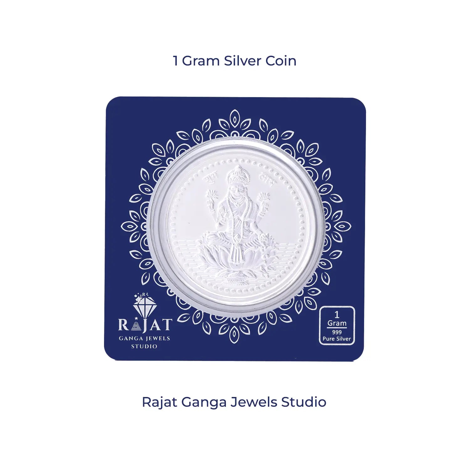 Goddess Lakshmi Pure 999 Silver Coin – 1 Gram