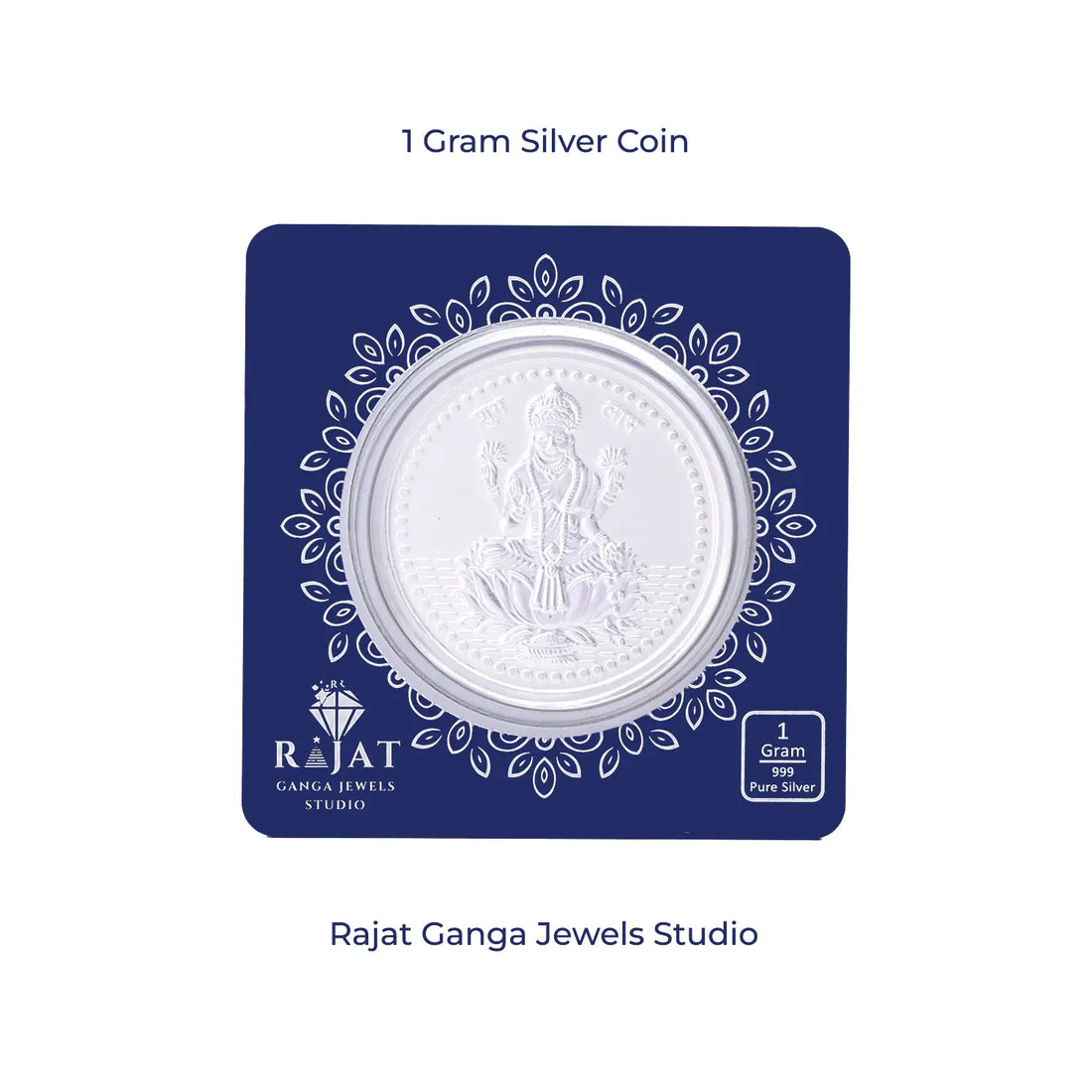 Goddess Lakshmi Pure 999 Silver Coin – 1 Gram