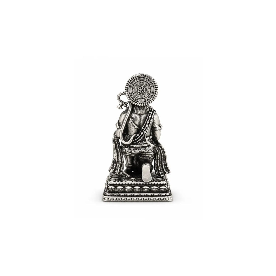 Pure Silver Lord Hanuman Idol – Antique Finish- Made With Pure 925 Silver