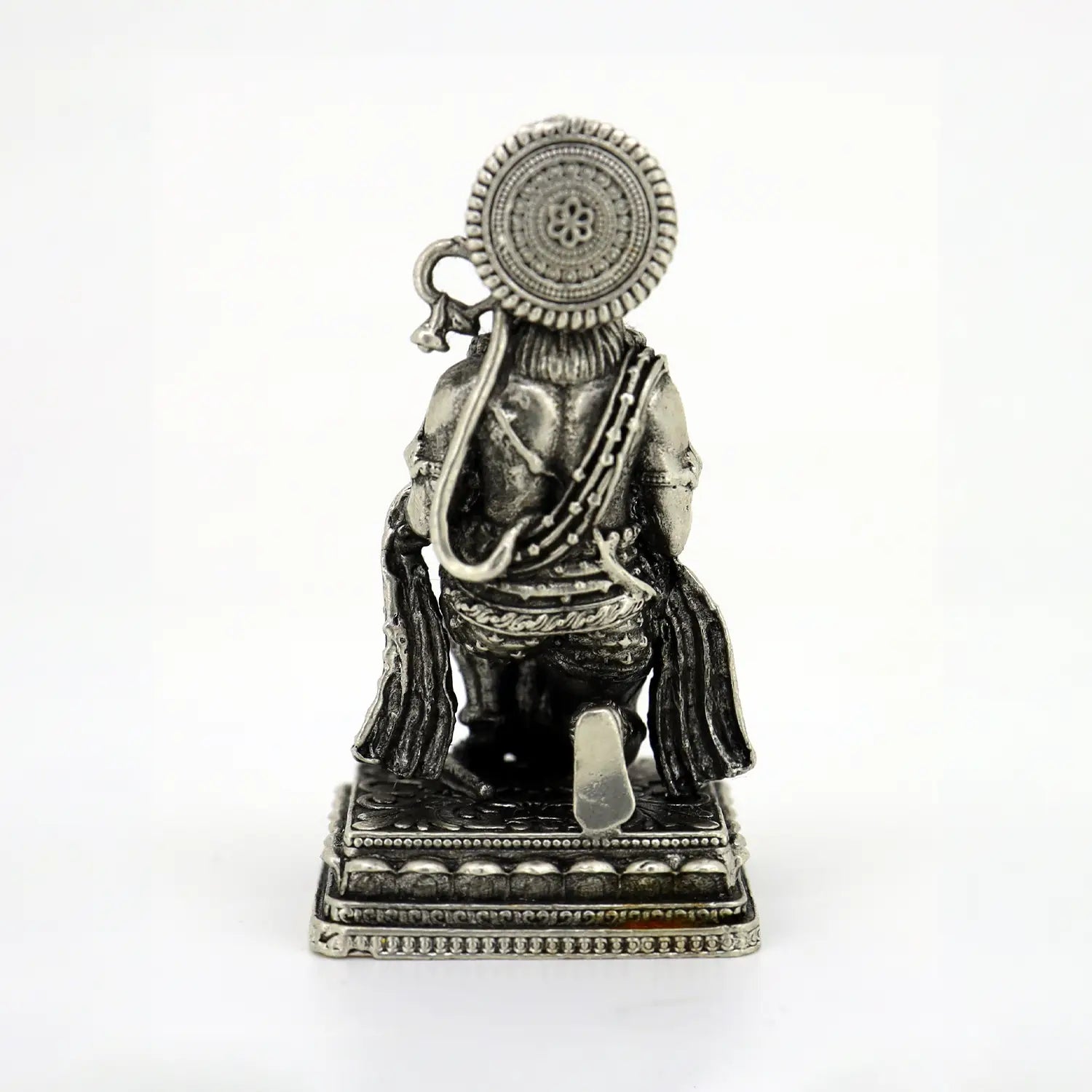 Pure Silver Lord Hanuman Idol – Antique Finish- Made With Pure 925 Silver