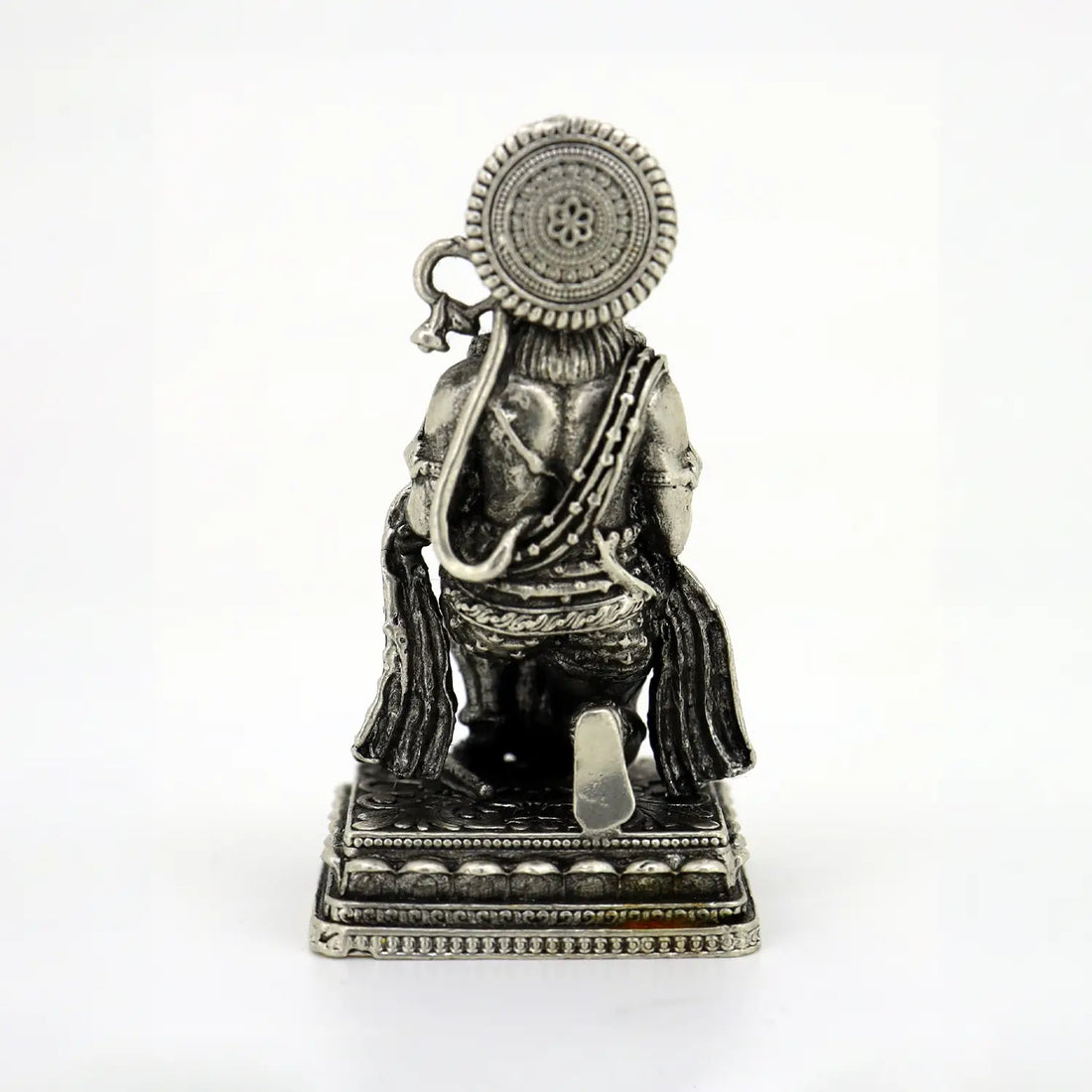 Pure Silver Lord Hanuman Idol – Antique Finish- Made With Pure 925 Silver