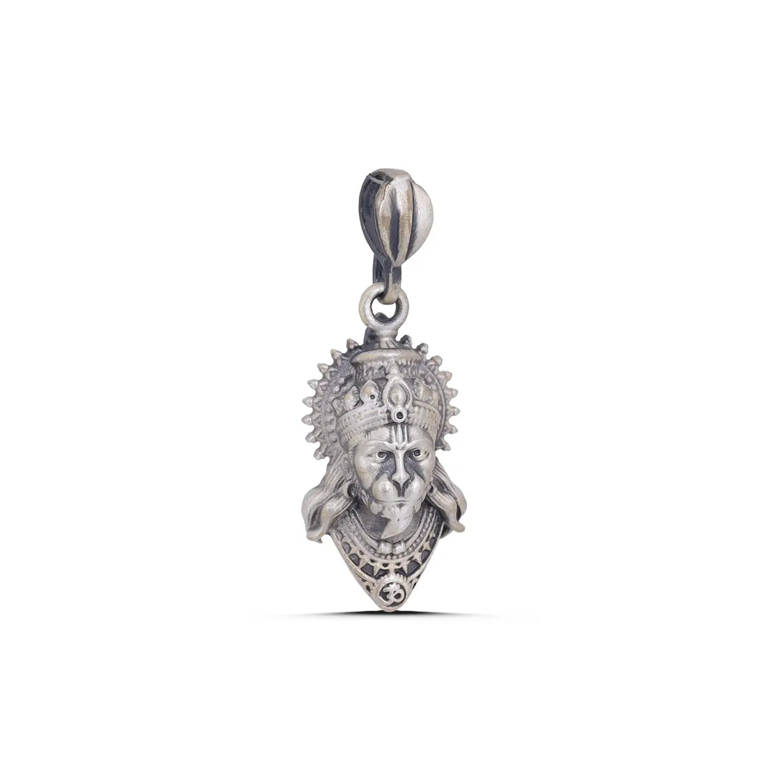 Lord Hanuman Divine Face Pendant - Made With Pure 925 Silver