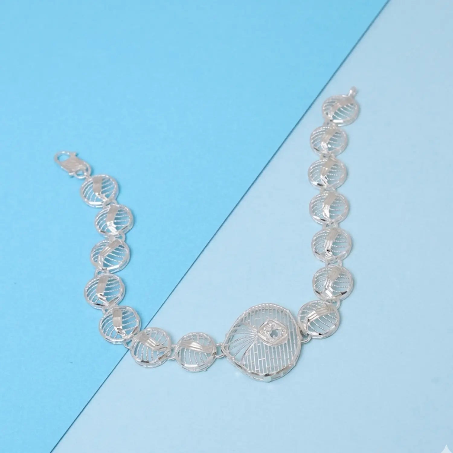 Radiant Orbit Silver Bracelet - Made With Pure 925 Silver