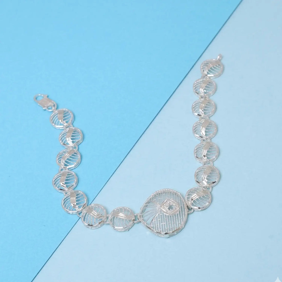 Radiant Orbit Silver Bracelet - Made With Pure 925 Silver