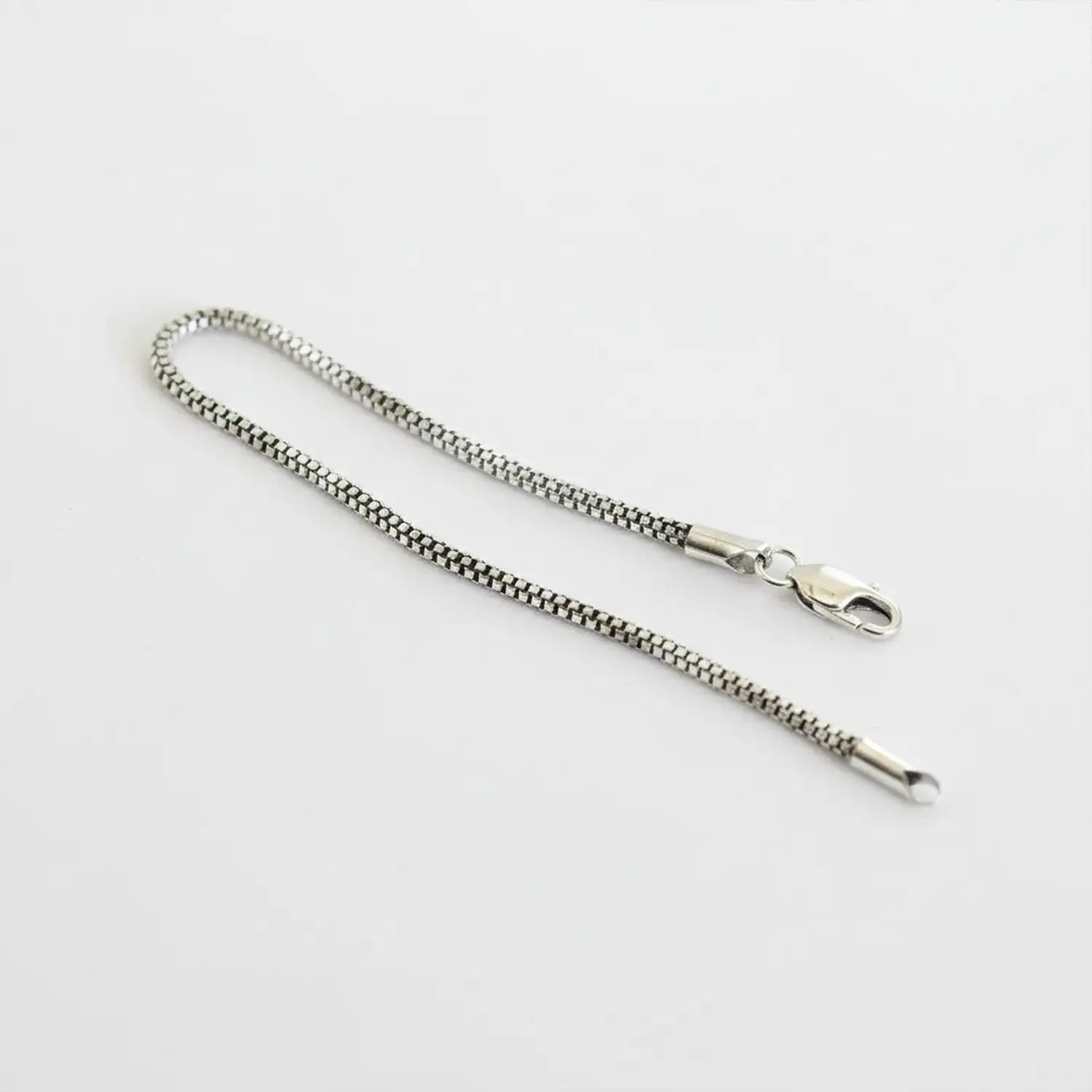 Sleek Box Chain Silver Bracelet - Made With Pure 925 Silver