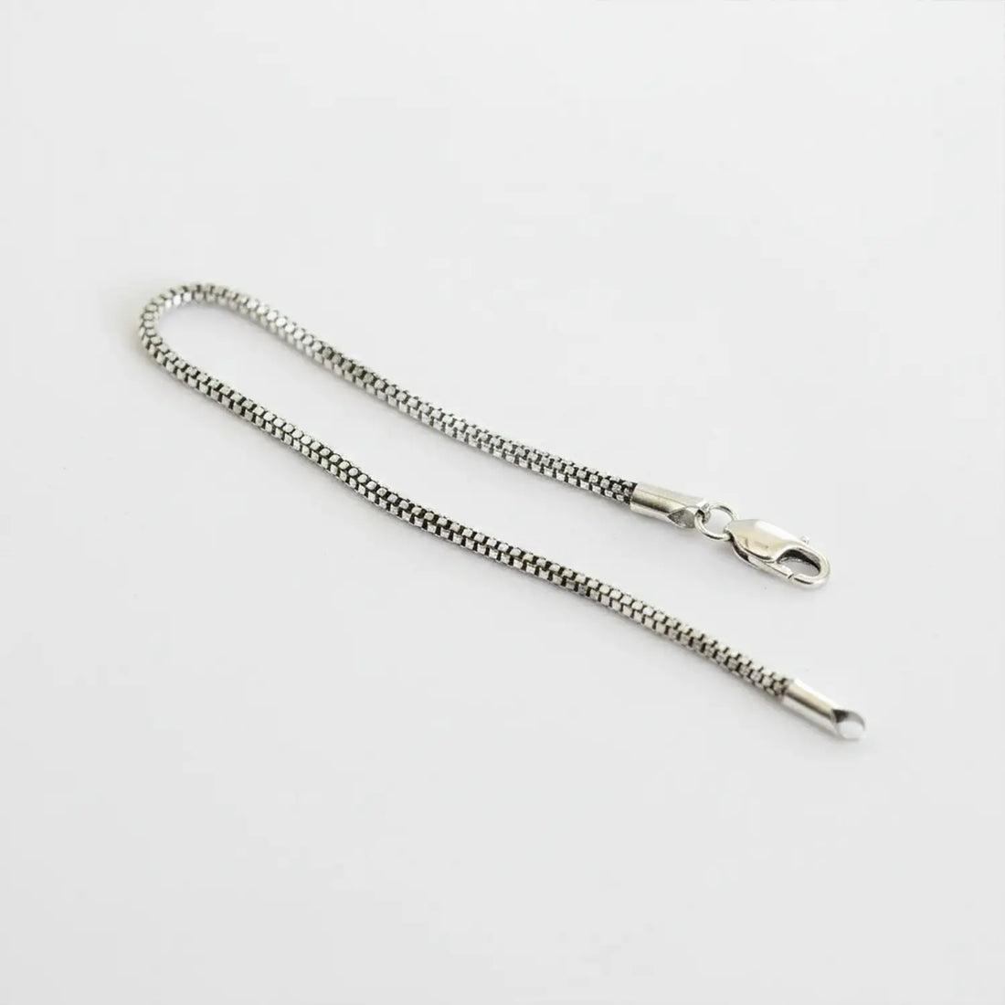 Sleek Box Chain Silver Bracelet - Made With Pure 925 Silver
