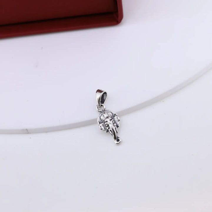 Divine Pure Silver Lord Ganesha Pendant - Made With 925 Pure Silver