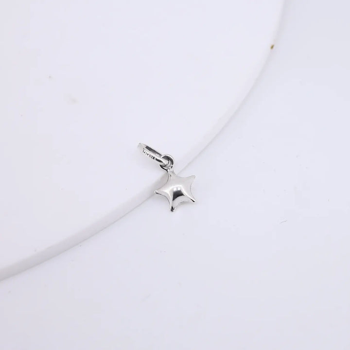 Elegant Star Design Pure Silver Pendant - Made With 925 Pure Silver