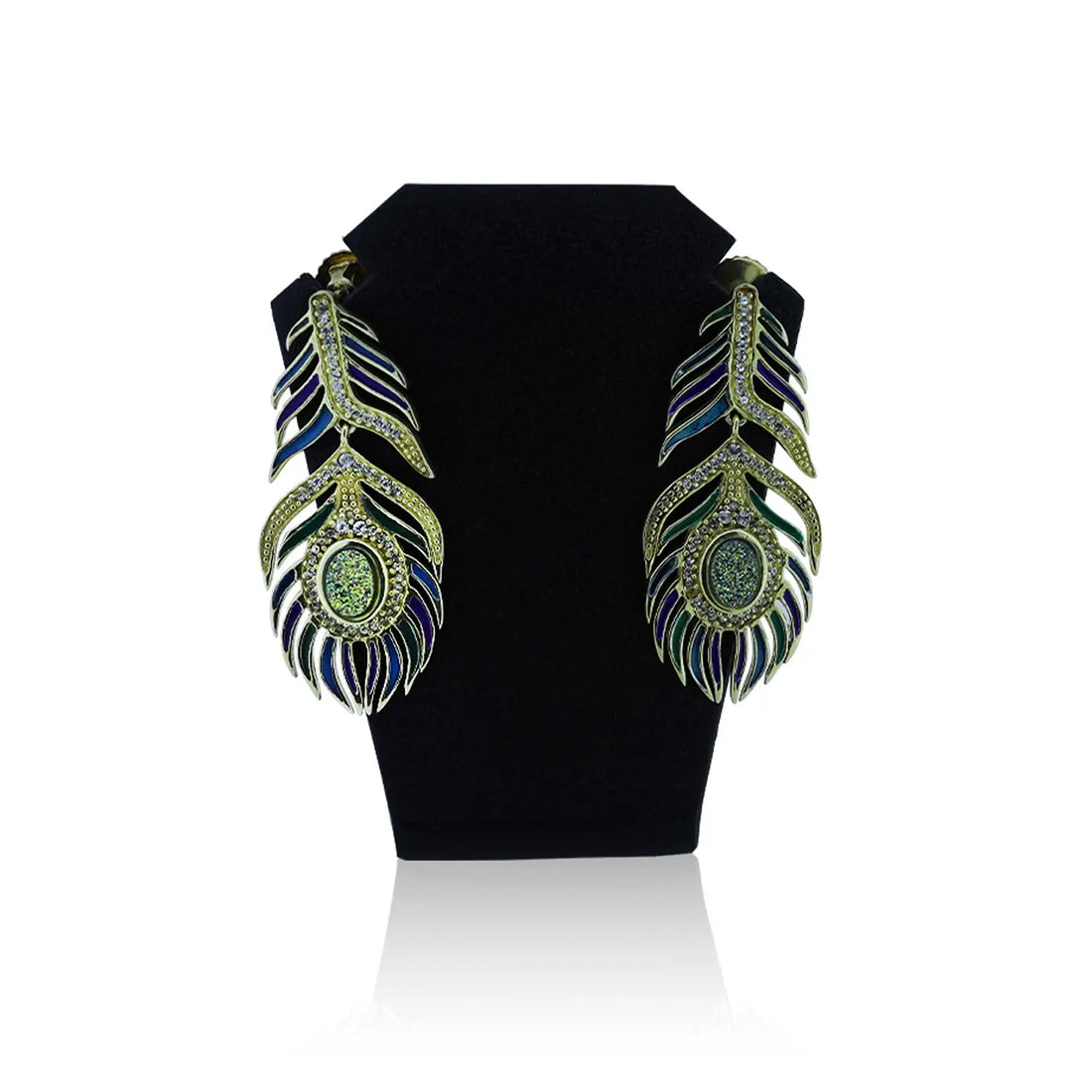 Morpakh Enemal Golden Earring- Made With Pure 925 Silver
