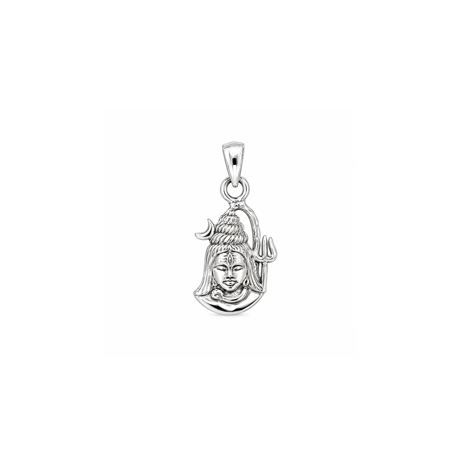 Mahadev Trishul Divine Silver Pendant - Made With Pure 925 Silver