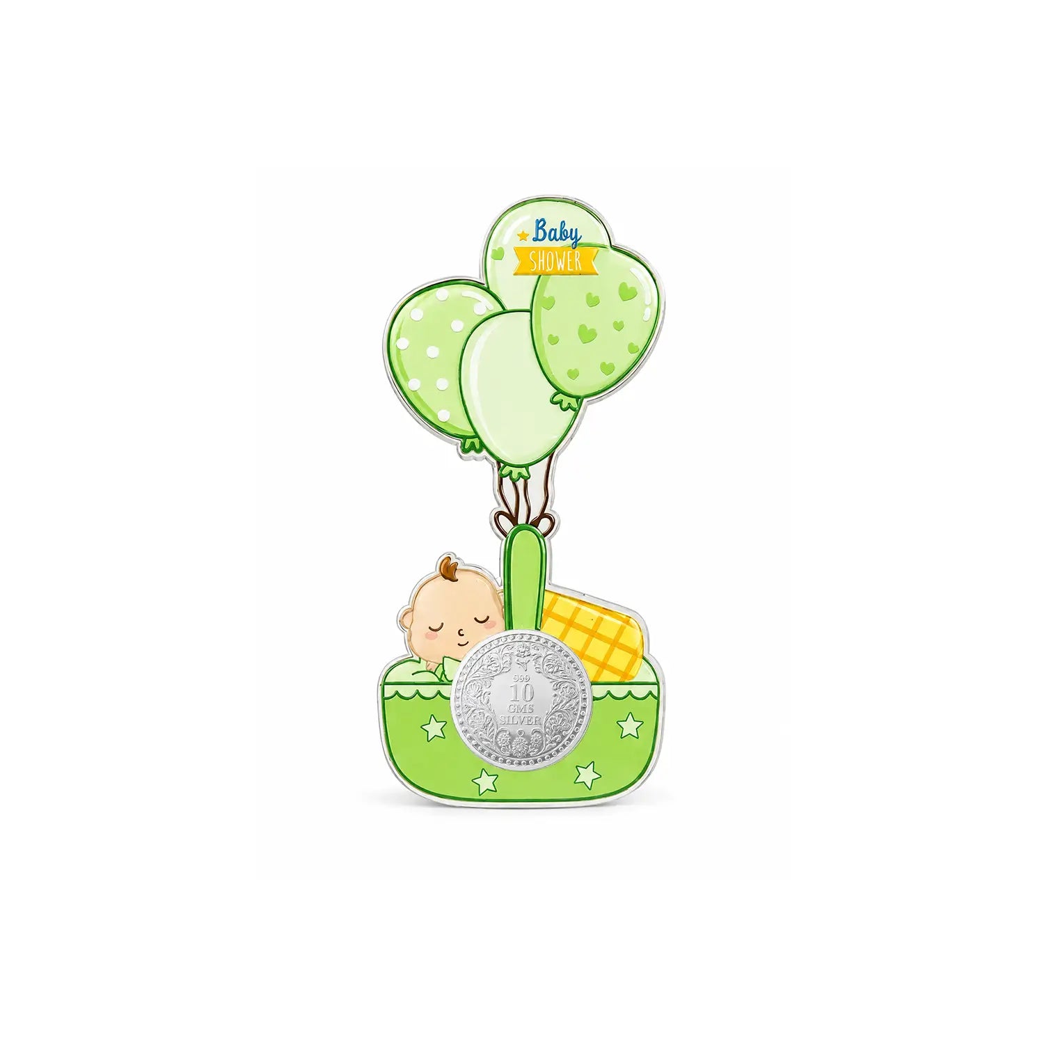 Baby Shower Fine Silver Coin - Made With Pure 925 Silver