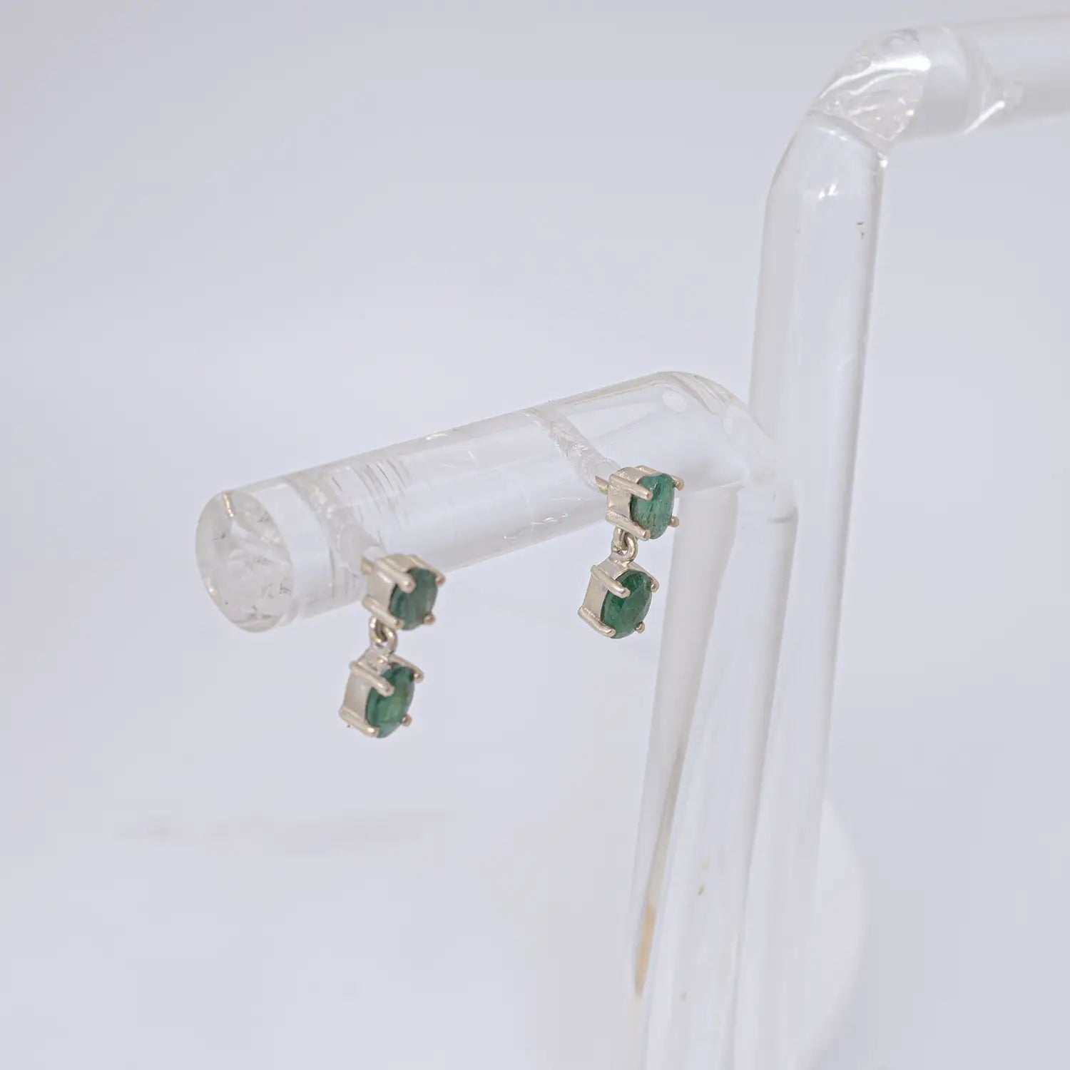 Silver Ruby Stone Drop Earrings- Made With Pure 925 Silver
