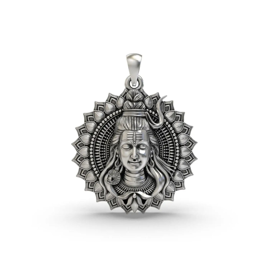 Mahadev Aura Shield Silver Pendant - Made With 925 Pure Silver