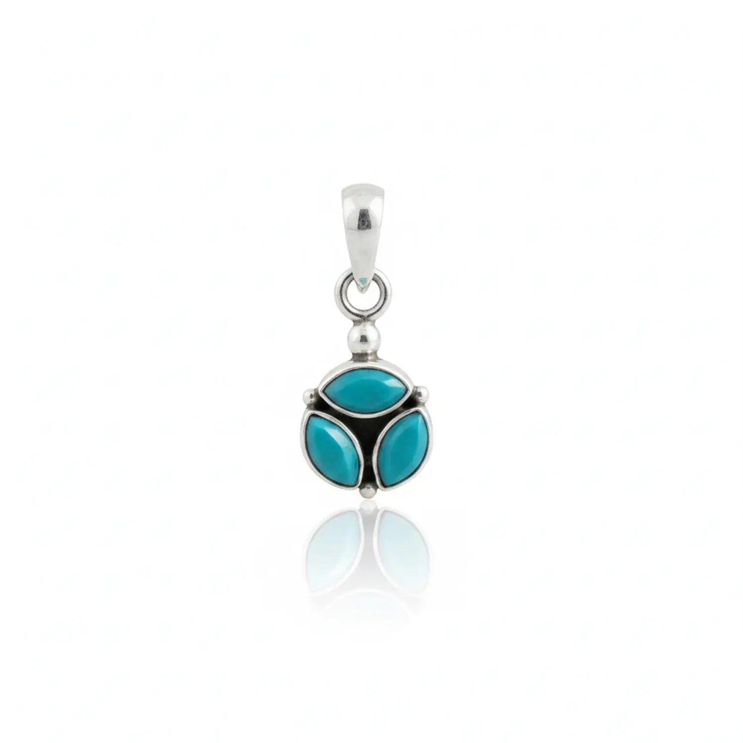 Pure Silver Garnet Pendant- Made With Pure 925 Silver