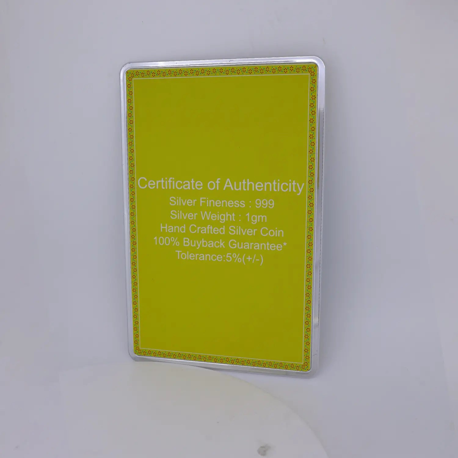 999 Pure Silver Goddess Lakshmi Coin - Made With Pure 925 Silver