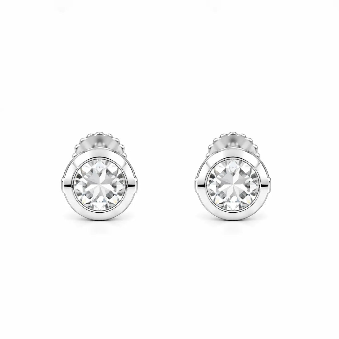 Classic Black Stone Silver Stud Earrings for Men - Made With Pure 925 Silver