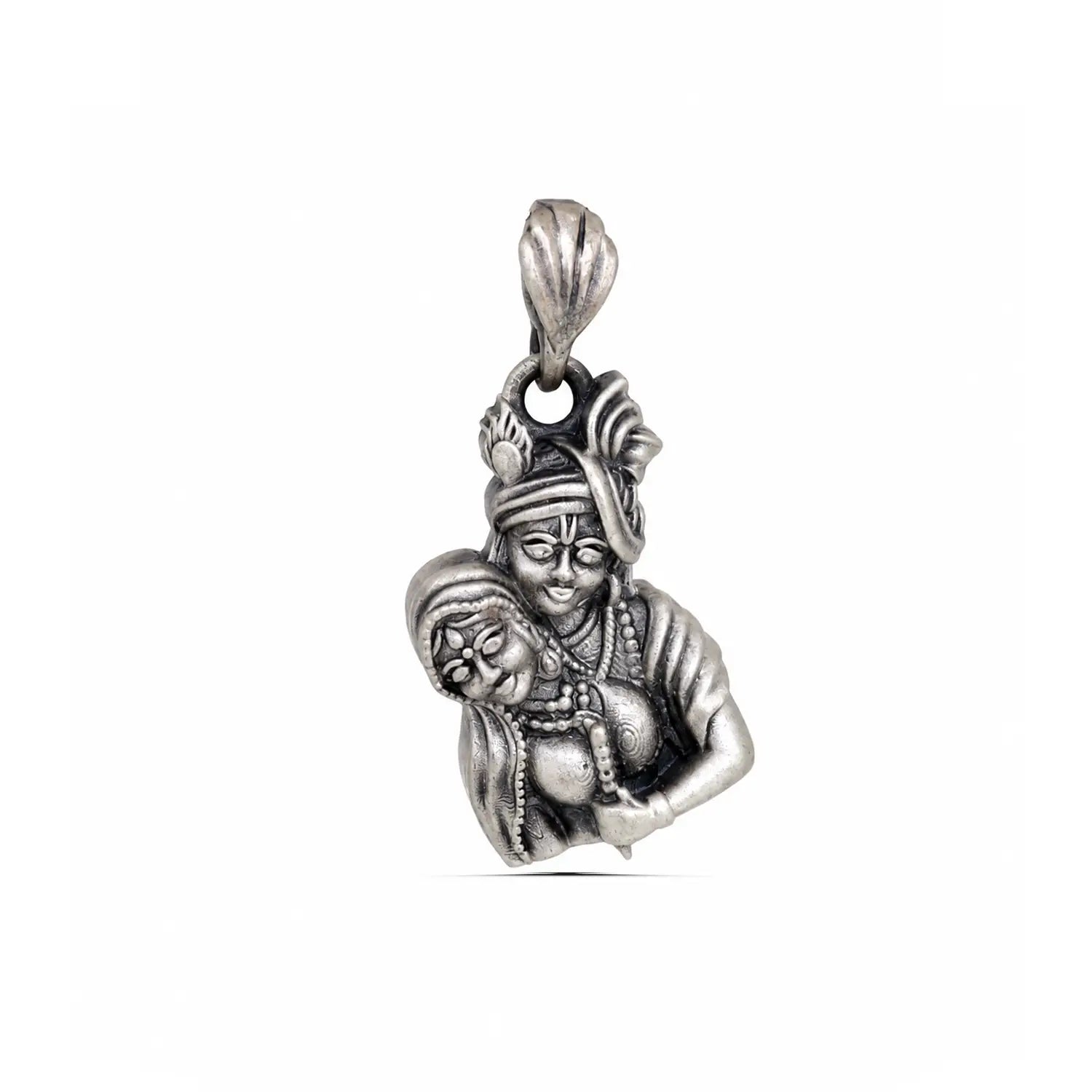 Divine Krishna Silver Pendant - Made With Pure 925 Silver