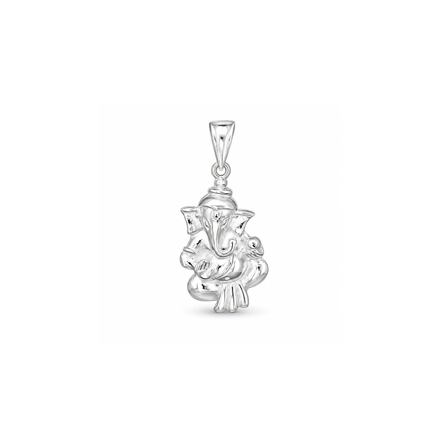 Shree Ganesh Blessings Silver Pendant - Made With Pure 925 Silver