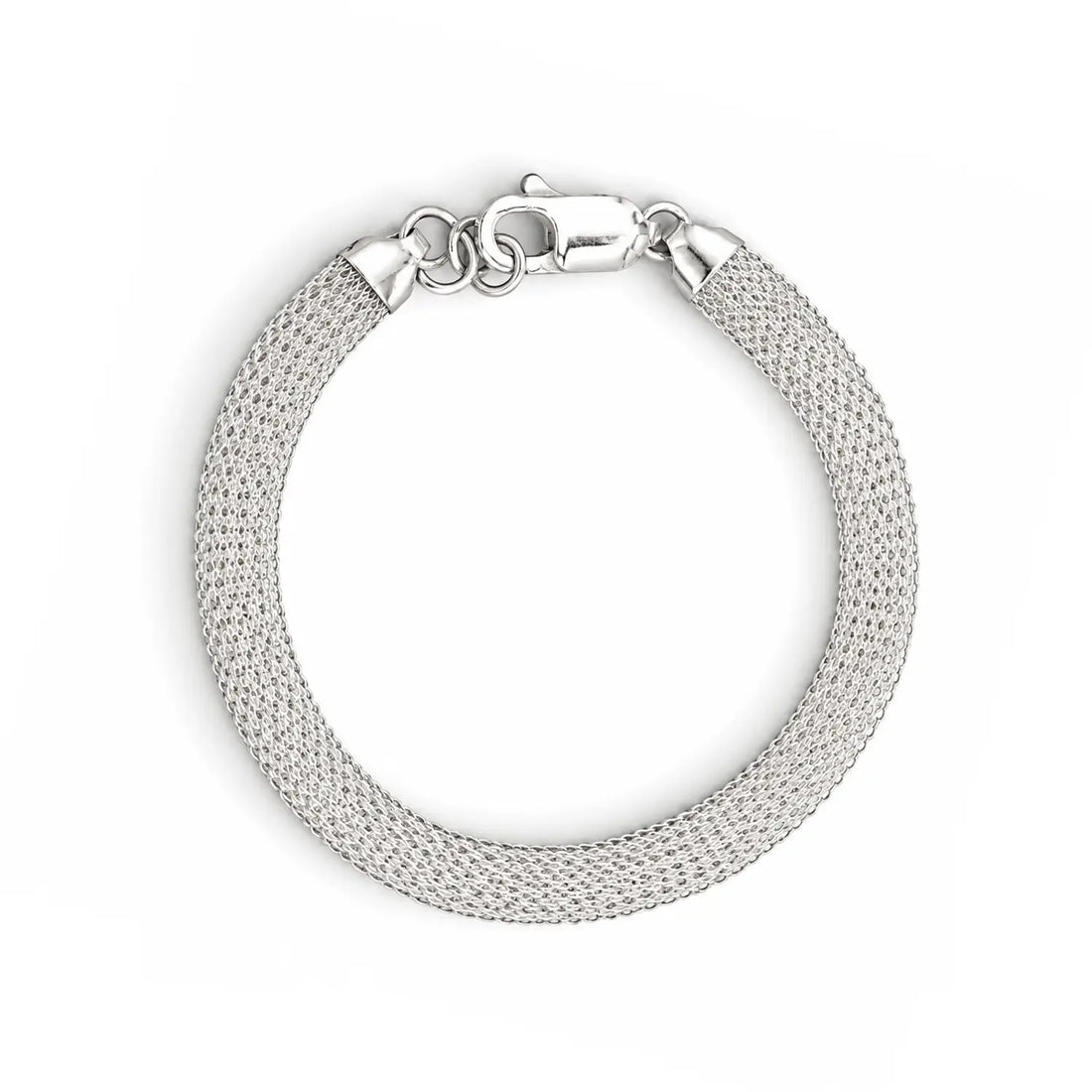 Men’s Mesh Bracelet – Premium Woven Chain Design - Made With Pure 925 Silver