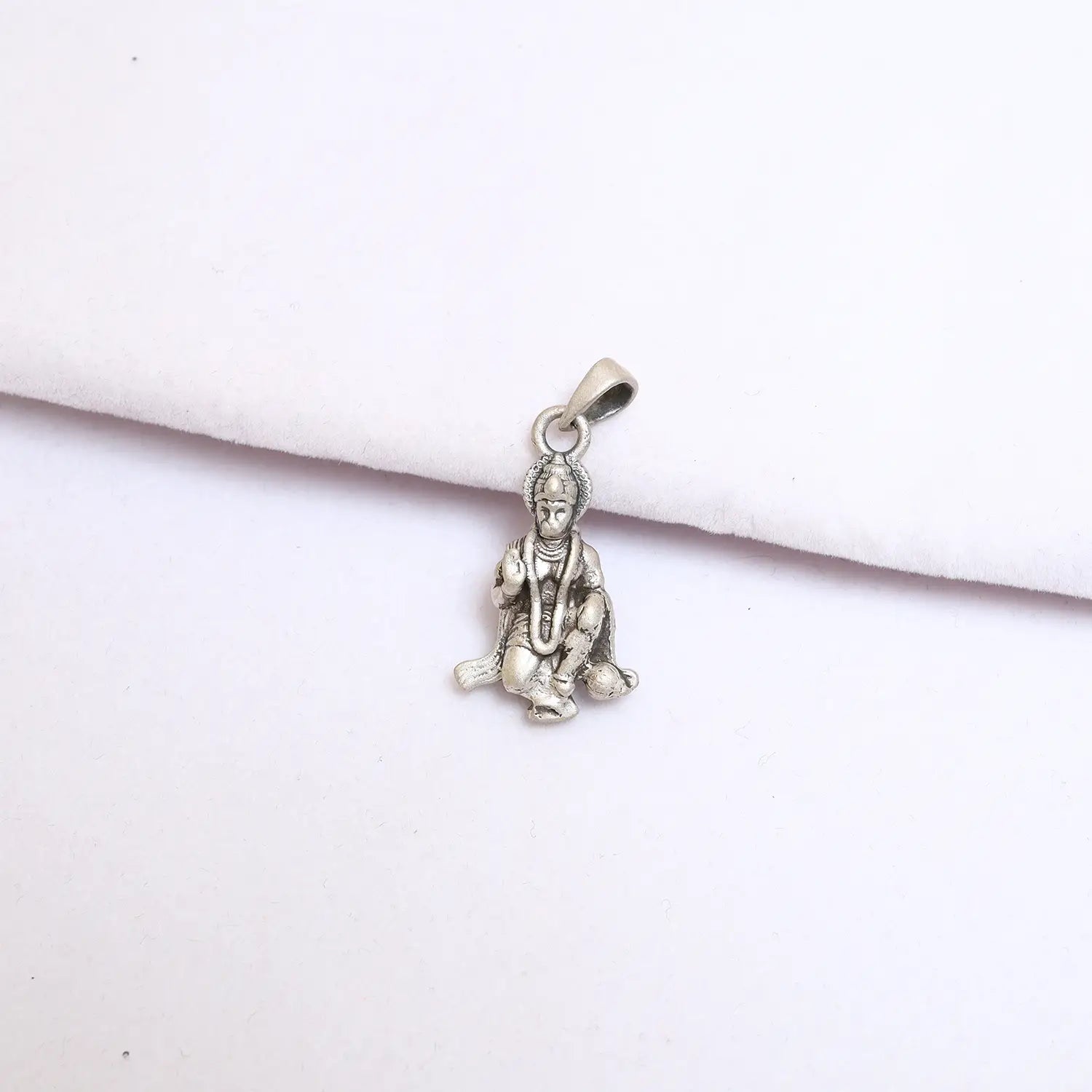 Hanuman Divine Strength Silver Pendant- Made With Pure 925 Silver