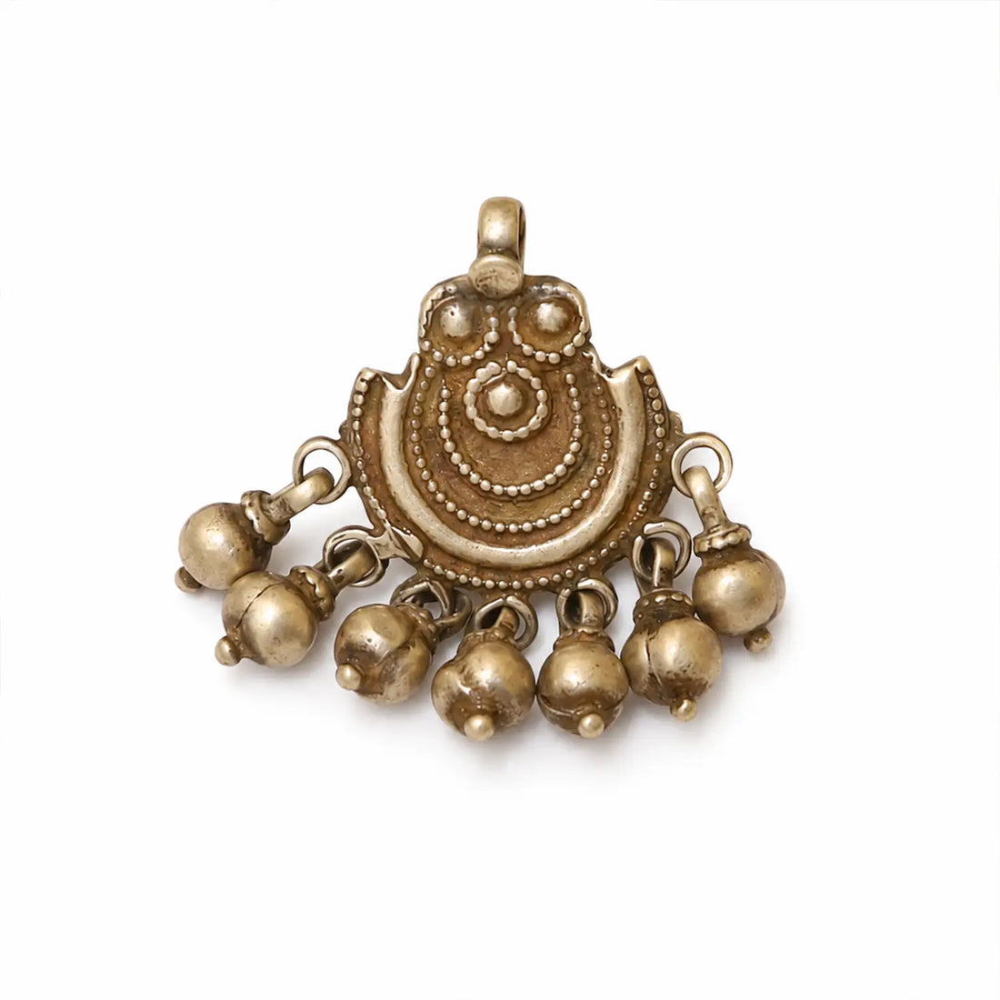 Traditional Ghungroo Charm Pure Silver Pendant - Made With Pure 925 Silver