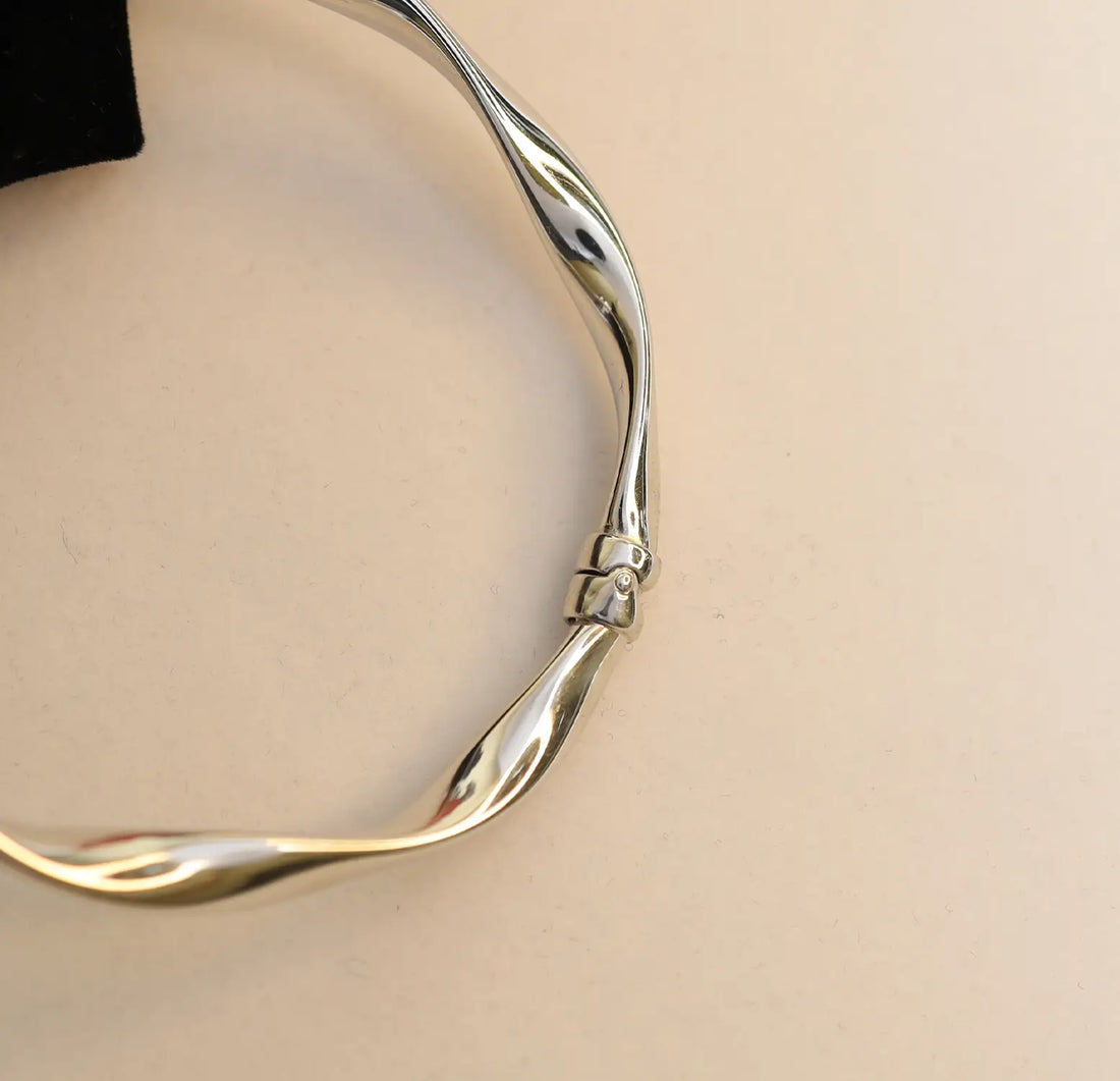 Twisted Elegance Pure Silver Bracelet - Made With Pure 925 Silver