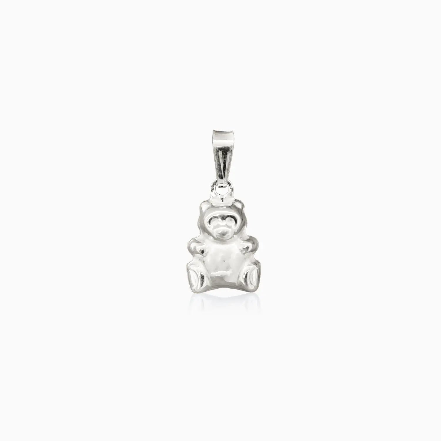 Pure Silver Teddy Bear Pendant- Made With Pure 925 Silver
