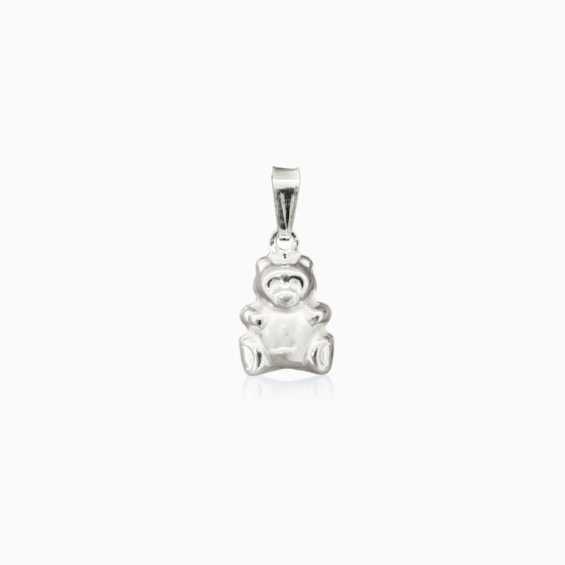 Pure Silver Teddy Bear Pendant- Made With Pure 925 Silver