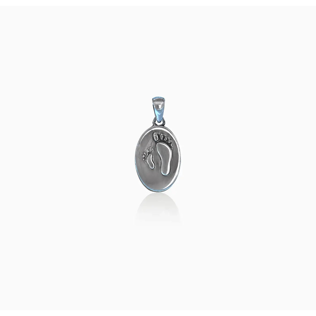 Pure Silver Baby Footprint Pendant- Made With Pure 925 Silver