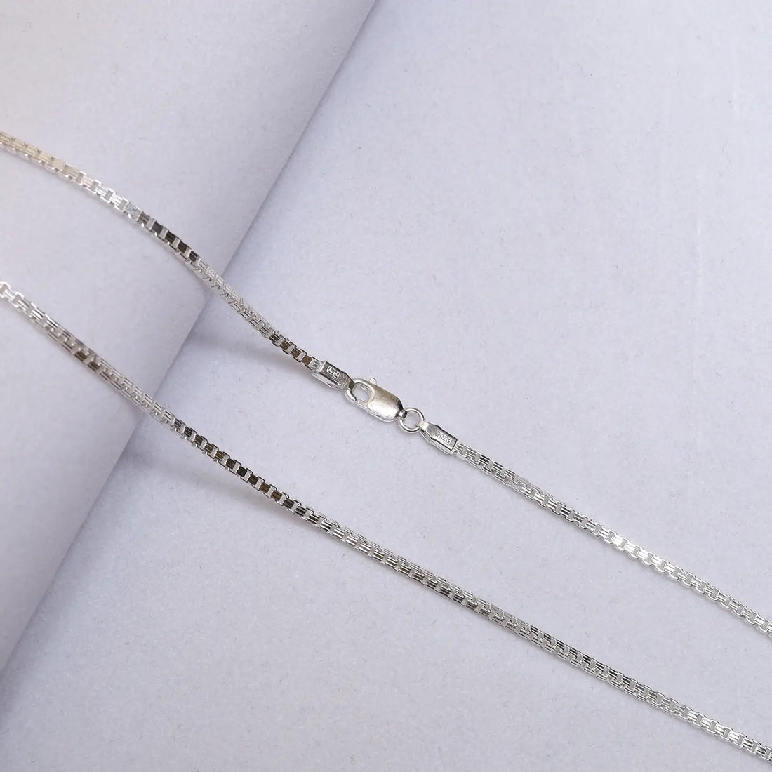 Urban Luxe Silver Box Chain - Made With Pure 925 Silver