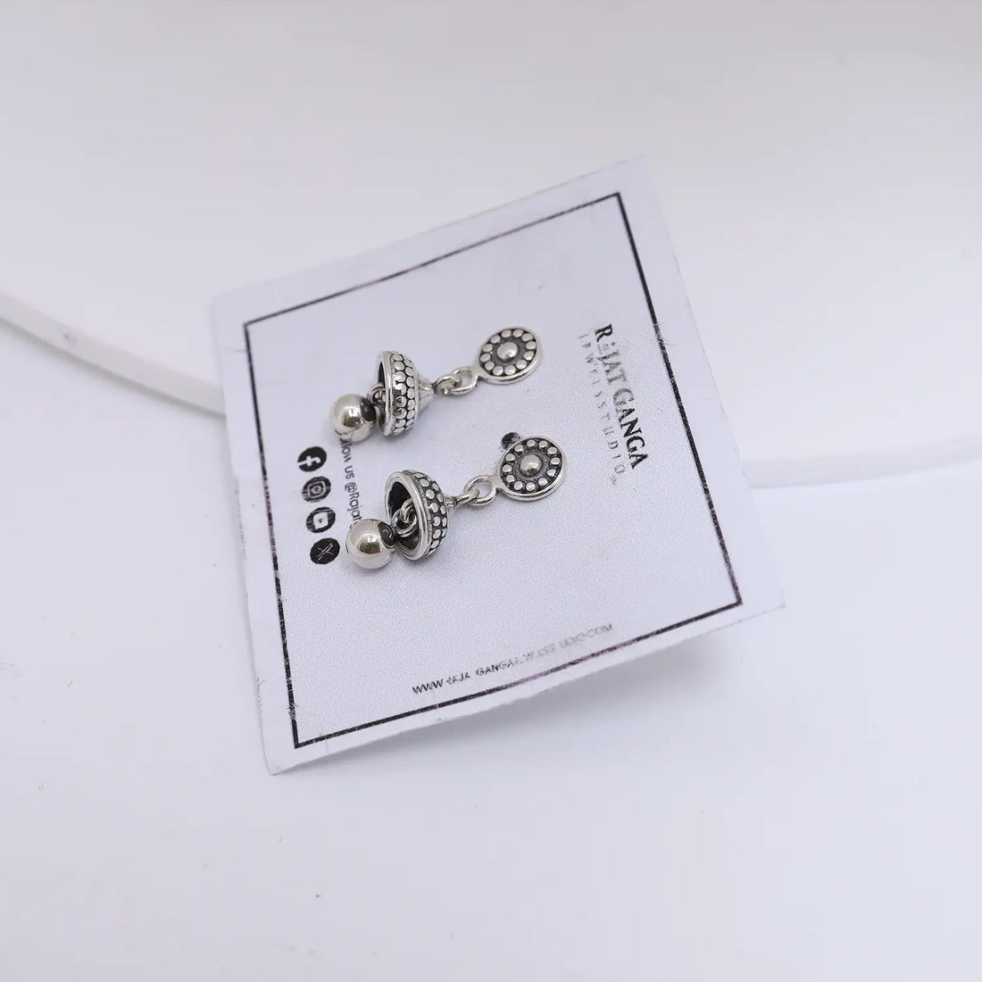 Pure Silver Traditional Drop Jhumki Earrings- Made With Pure 925 Silver