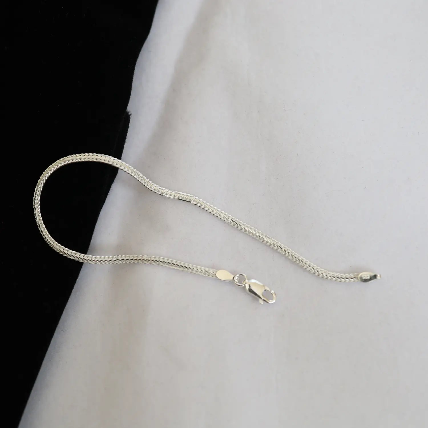 Elegant Sleek Silver Chain Bracelet - Made With Pure 925 Silver