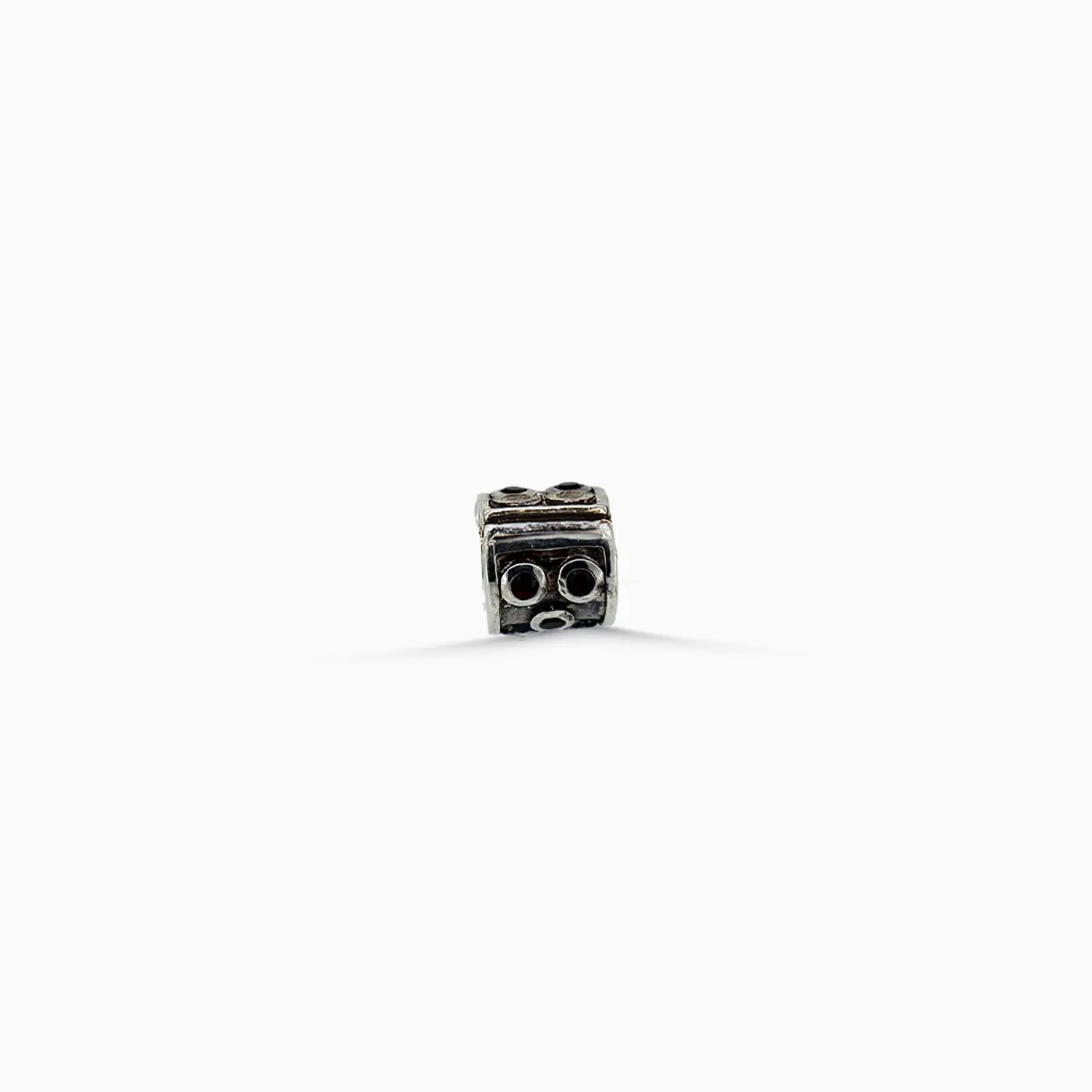 Pure Silver Evil Eye Bead Charm - Made With Pure 925 Silver