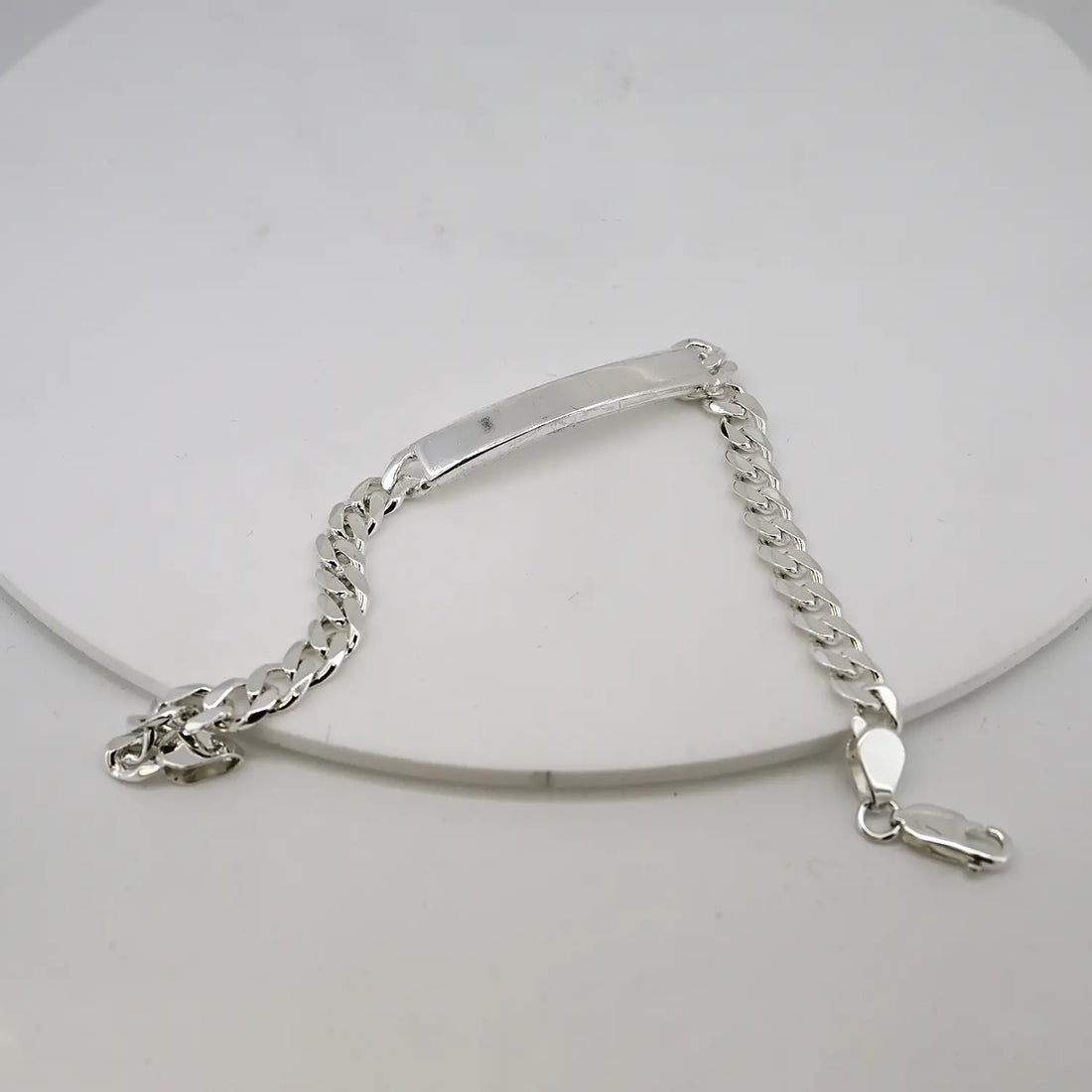 Classic Pure Silver ID Bracelet - Made With Pure 925 Silver