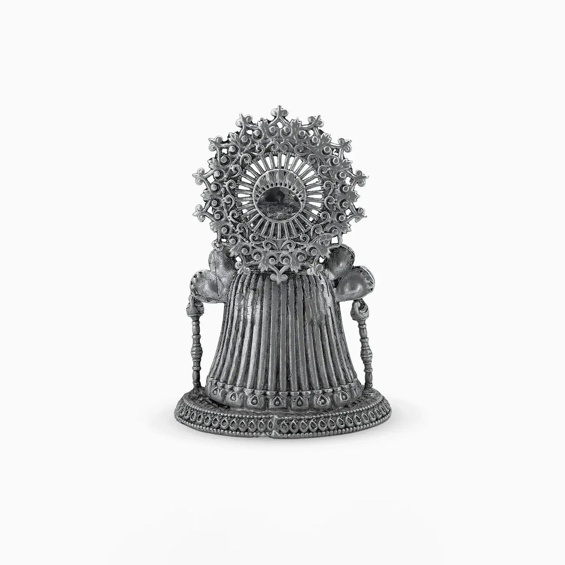Pure Silver Khatu Shyam Ji Idol – Antique Finish- Made With Pure 925 Silver