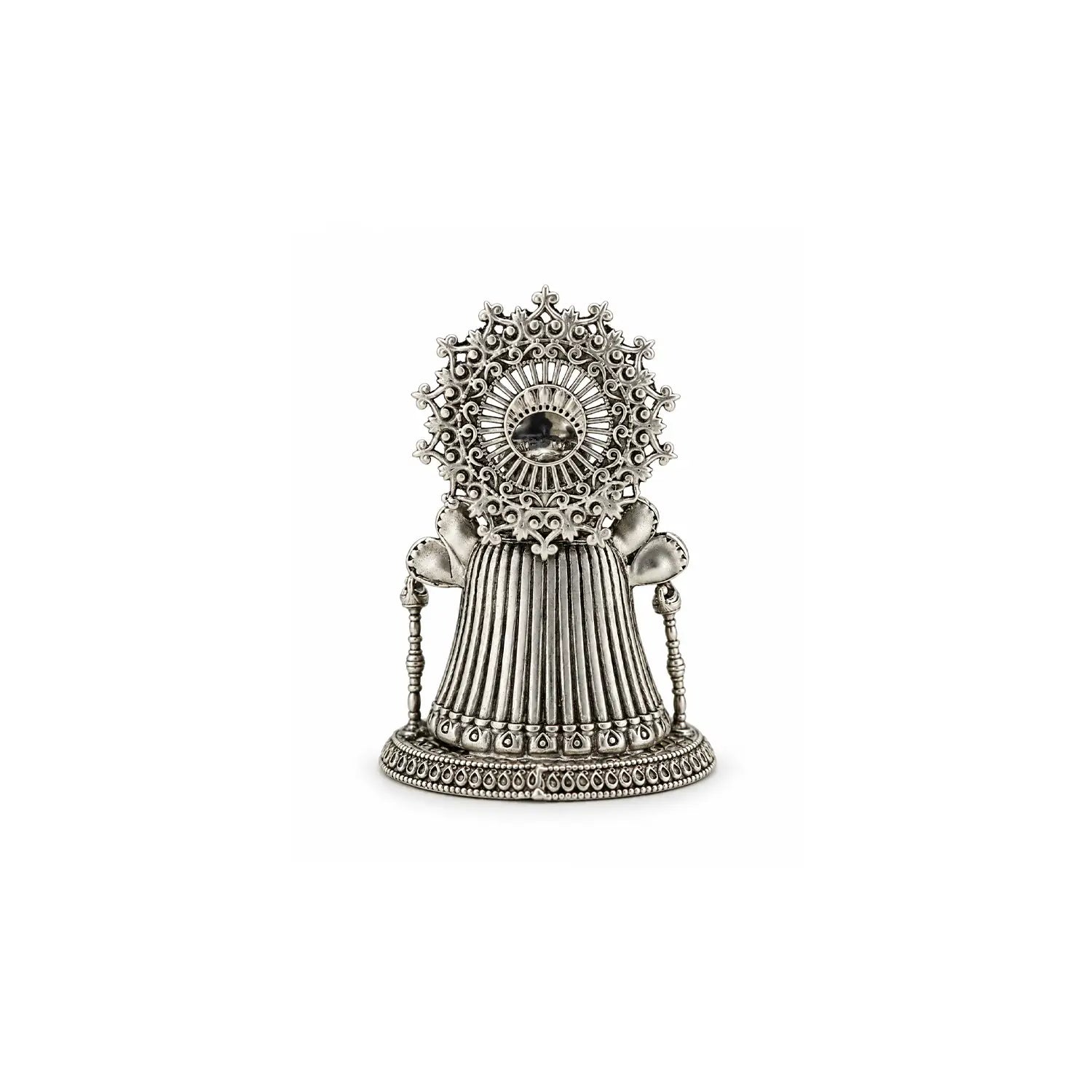 Pure Silver Khatu Shyam Ji Idol – Antique Finish- Made With Pure 925 Silver