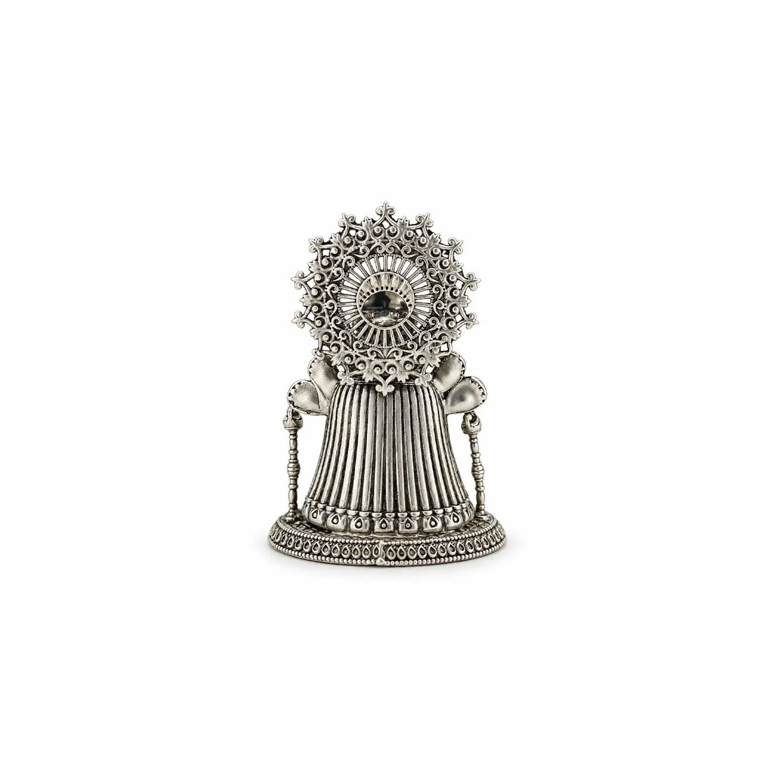 Pure Silver Khatu Shyam Ji Idol – Antique Finish- Made With Pure 925 Silver