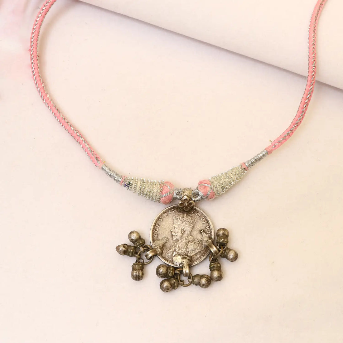 Vintage Royal Coin Ghungroo Pure Silver Pendant - Made With Pure 925 Silver