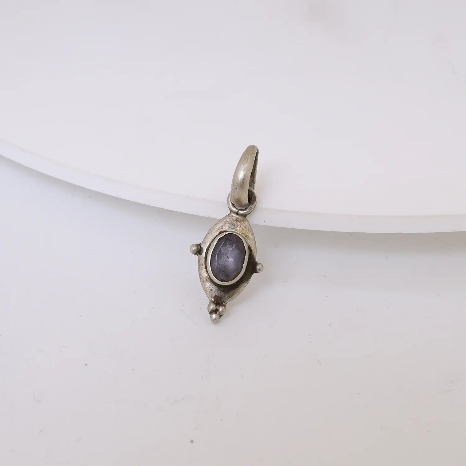 Royal Blue Stone Silver Pendant - Made With Pure 925 Silver