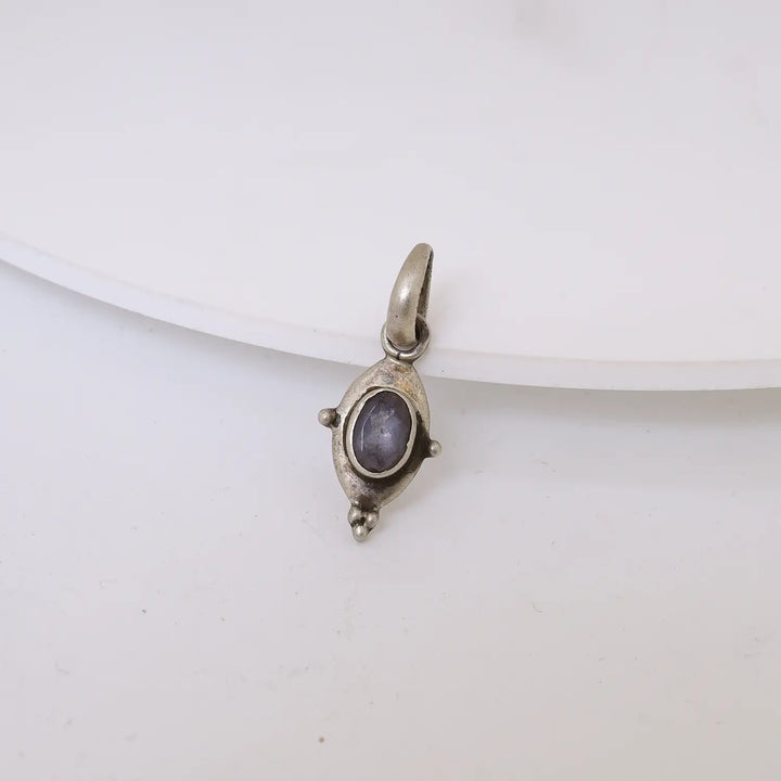 Royal Blue Stone Silver Pendant - Made With Pure 925 Silver