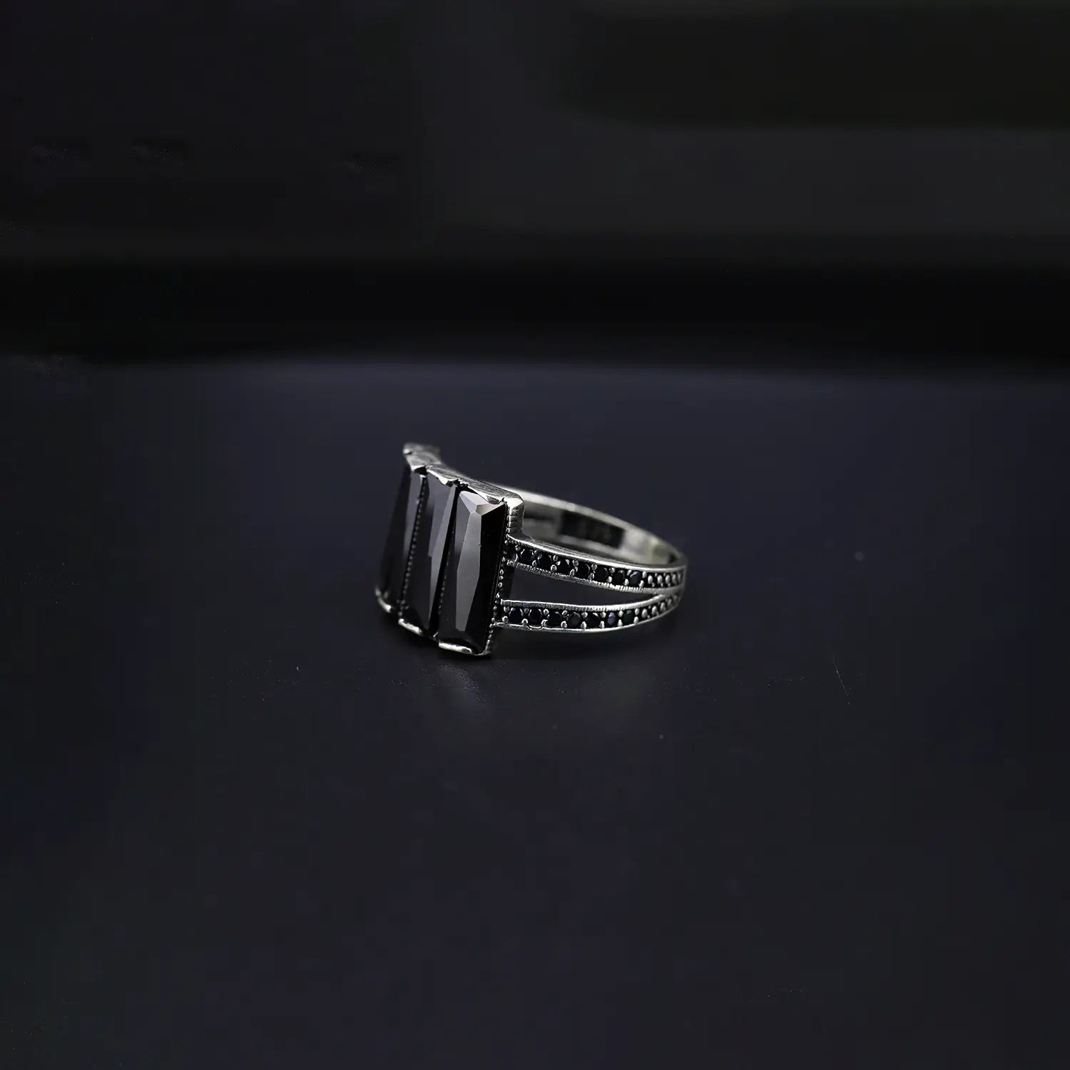 Black Onyx Silver Ring- Made With Pure Silver- Made With Pure 925 Silver