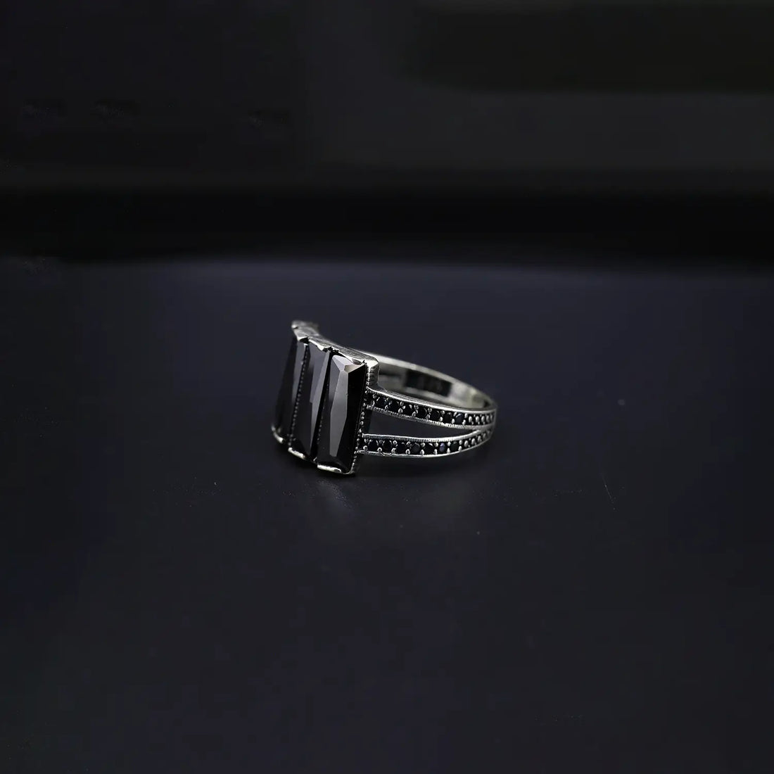 Black Onyx Silver Ring- Made With Pure Silver- Made With Pure 925 Silver
