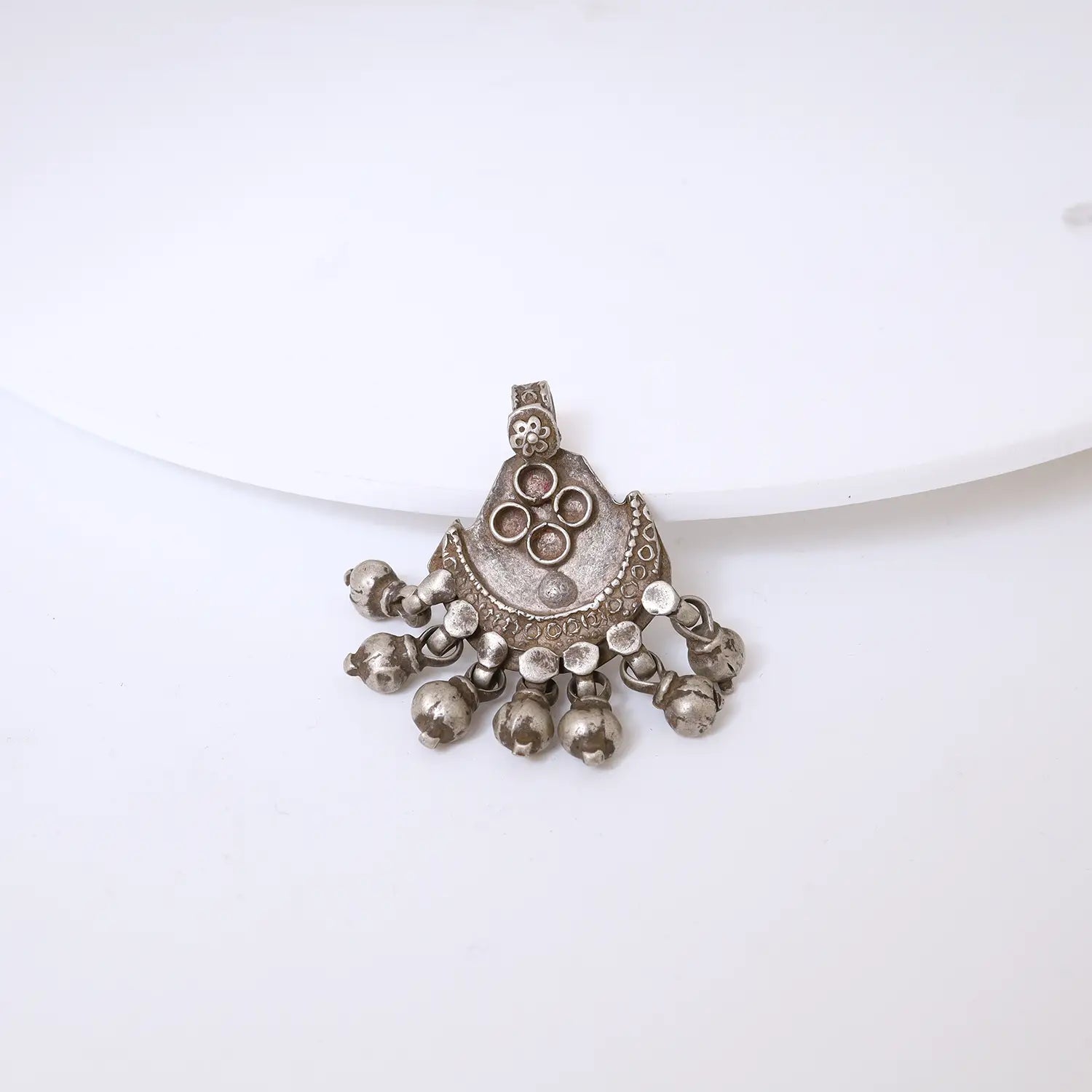 Traditional Ghungroo Charm Pure Silver Pendant - Made With Pure 925 Silver
