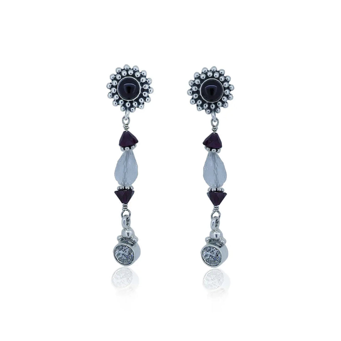 Elegant Pure Silver Drop Earrings - Made With Pure 925 Silver