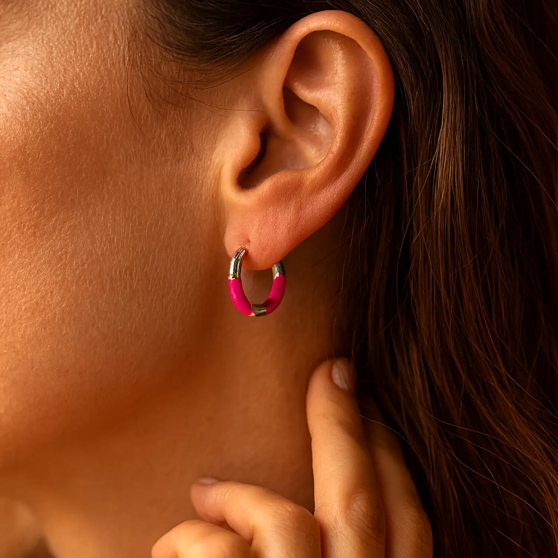 Lime Twist Silver Hoop Earrings - Made With Pure 925 Silver